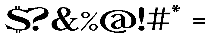 ChateauGrande Expanded Font OTHER CHARS