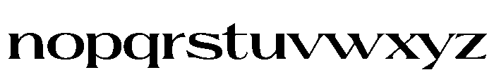 ChateauGrande Expanded Font LOWERCASE