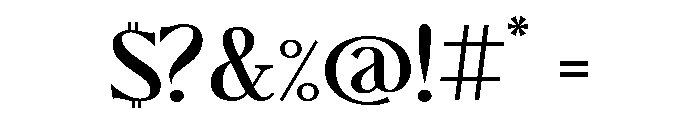 ChateauGrande Normal Font OTHER CHARS