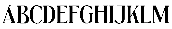 ChateauGrande Normal Font UPPERCASE