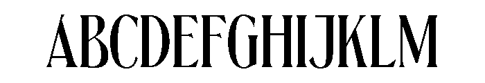 ChateauGrande SemiCondensed Font UPPERCASE