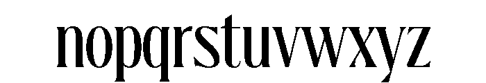 ChateauGrande SemiCondensed Font LOWERCASE