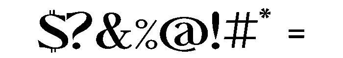 ChateauGrande SemiExpanded Font OTHER CHARS