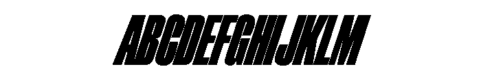 ChauffeurCompressed BlackItalic Font UPPERCASE