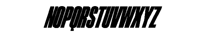 ChauffeurCompressed BlackItalic Font UPPERCASE