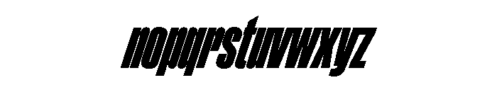 ChauffeurCompressed BlackItalic Font LOWERCASE