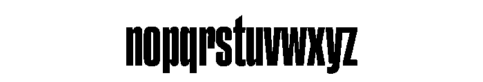 ChauffeurCompressed Bold Font LOWERCASE