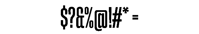 ChauffeurCompressed Medium Font OTHER CHARS