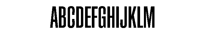 ChauffeurCompressed Medium Font UPPERCASE
