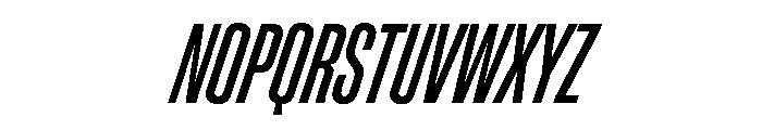 ChauffeurCompressed MediumItalic Font UPPERCASE