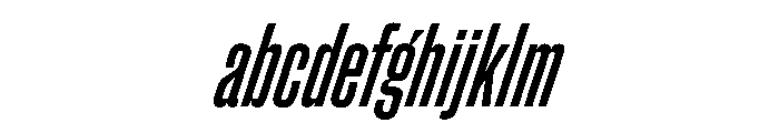 ChauffeurCompressed MediumItalic FONT