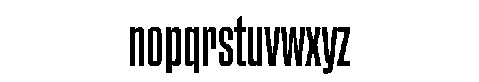 ChauffeurCompressed Medium Font LOWERCASE