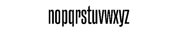 ChauffeurCompressed Regular Font LOWERCASE