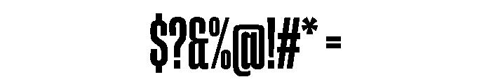 ChauffeurCompressed Semibold Font OTHER CHARS