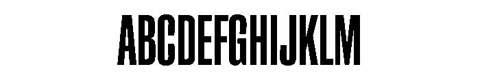 ChauffeurCompressed Semibold Font UPPERCASE