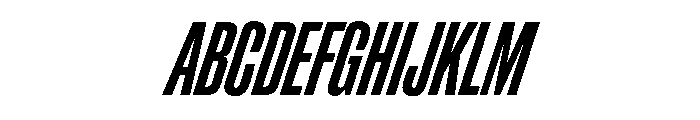 ChauffeurCompressed SemiboldItalic Font UPPERCASE