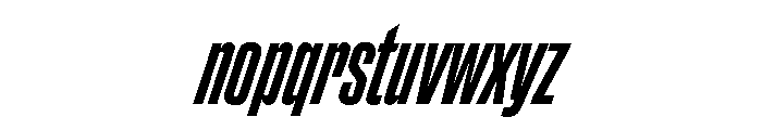 ChauffeurCompressed SemiboldItalic Font LOWERCASE