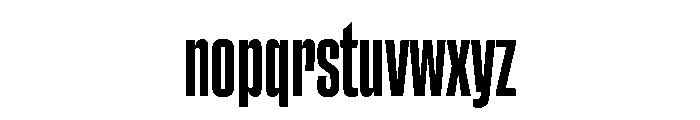 ChauffeurCompressed Semibold Font LOWERCASE