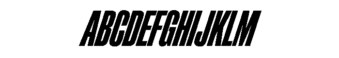 ChauffeurCompressedTest BoldItalic Font UPPERCASE