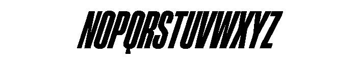 ChauffeurCompressedTest BoldItalic Font UPPERCASE