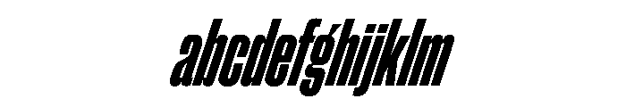 ChauffeurCompressedTest BoldItalic FONT