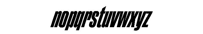 ChauffeurCompressedTest BoldItalic Font LOWERCASE