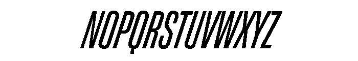 ChauffeurCompressedTest RegularItalic Font UPPERCASE