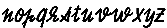 ChaumontScript Regular Font LOWERCASE