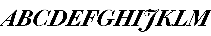 Chiswick Deck Bold Italic Font UPPERCASE
