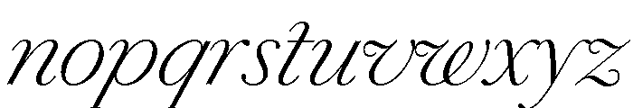 Chiswick Deck Extralight Italic Font LOWERCASE