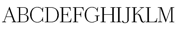 Chiswick Deck Extralight Font UPPERCASE