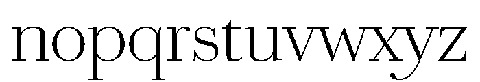 Chiswick Deck Extralight Font LOWERCASE