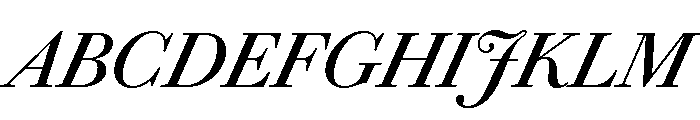 Chiswick Deck Regular Italic Font UPPERCASE