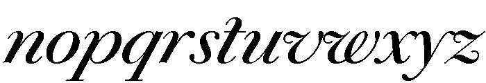 Chiswick Deck Regular Italic Font LOWERCASE
