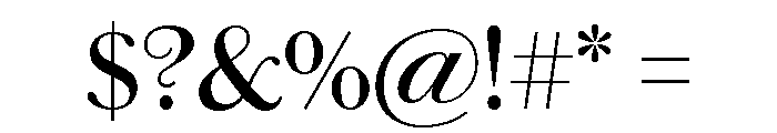 Chiswick Deck Regular Font OTHER CHARS