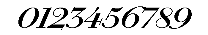Chiswick Deck Semibold Italic Font OTHER CHARS