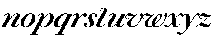 Chiswick Deck Semibold Italic Font LOWERCASE
