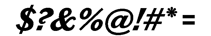Chiswick Grotesque Bold Italic Font OTHER CHARS