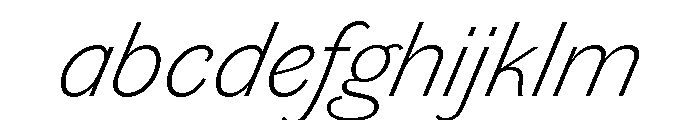 Chiswick Grotesque Extralight Italic FONT