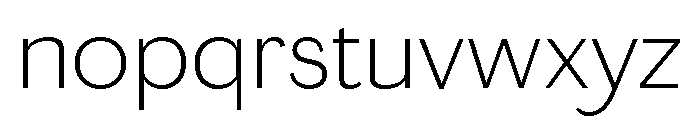 Chiswick Grotesque Extralight Font LOWERCASE
