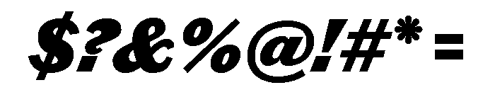 Chiswick Grotesque Fat Italic Font OTHER CHARS