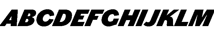 Chiswick Grotesque Fat Italic Font UPPERCASE