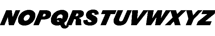 Chiswick Grotesque Fat Italic Font UPPERCASE