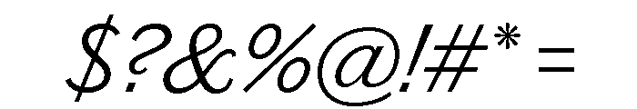 Chiswick Grotesque Light Italic Font OTHER CHARS