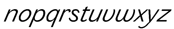 Chiswick Grotesque Light Italic Font LOWERCASE