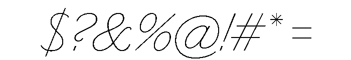 Chiswick Grotesque Thin Italic Font OTHER CHARS