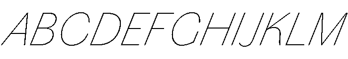 Chiswick Grotesque Thin Italic Font UPPERCASE