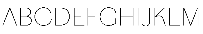 Chiswick Grotesque Thin Font UPPERCASE