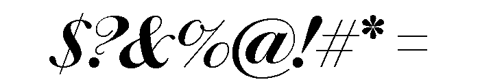 Chiswick Headline Bold Italic Font OTHER CHARS