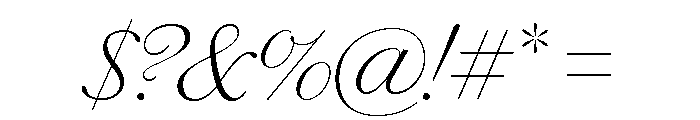 Chiswick Headline Extralight Italic Font OTHER CHARS